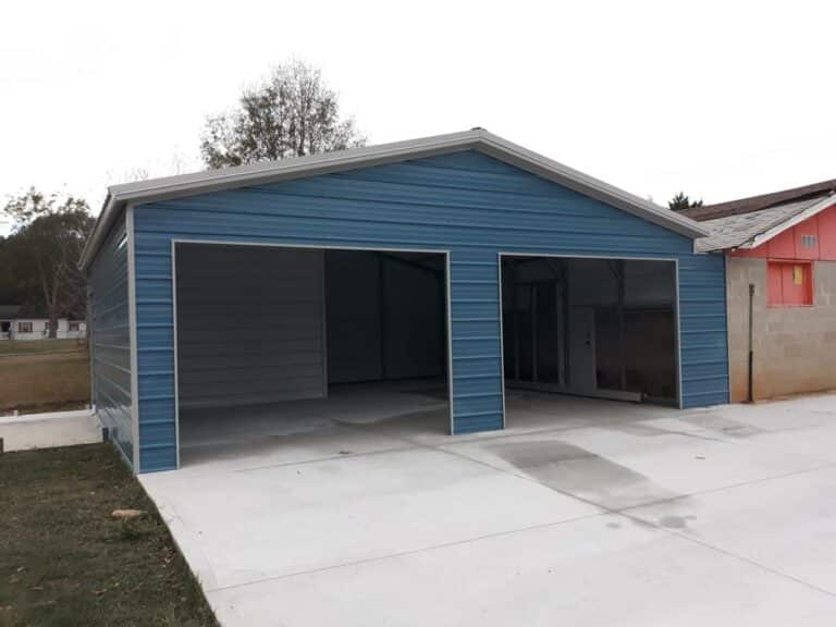 3-Side Enclosed Metal Carports for sale in Abbeville, SC